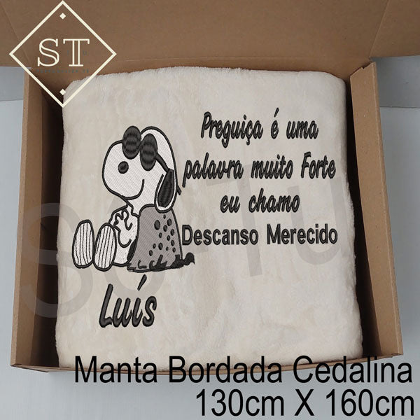 Manta Snoopy Preguiça